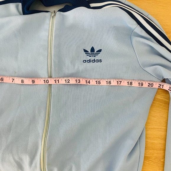 Adidas Vintage 70's Blue Track Jacket Size Medium - Picture 9 of 10